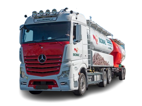 Dovoz peliet certifikovanou cisternou